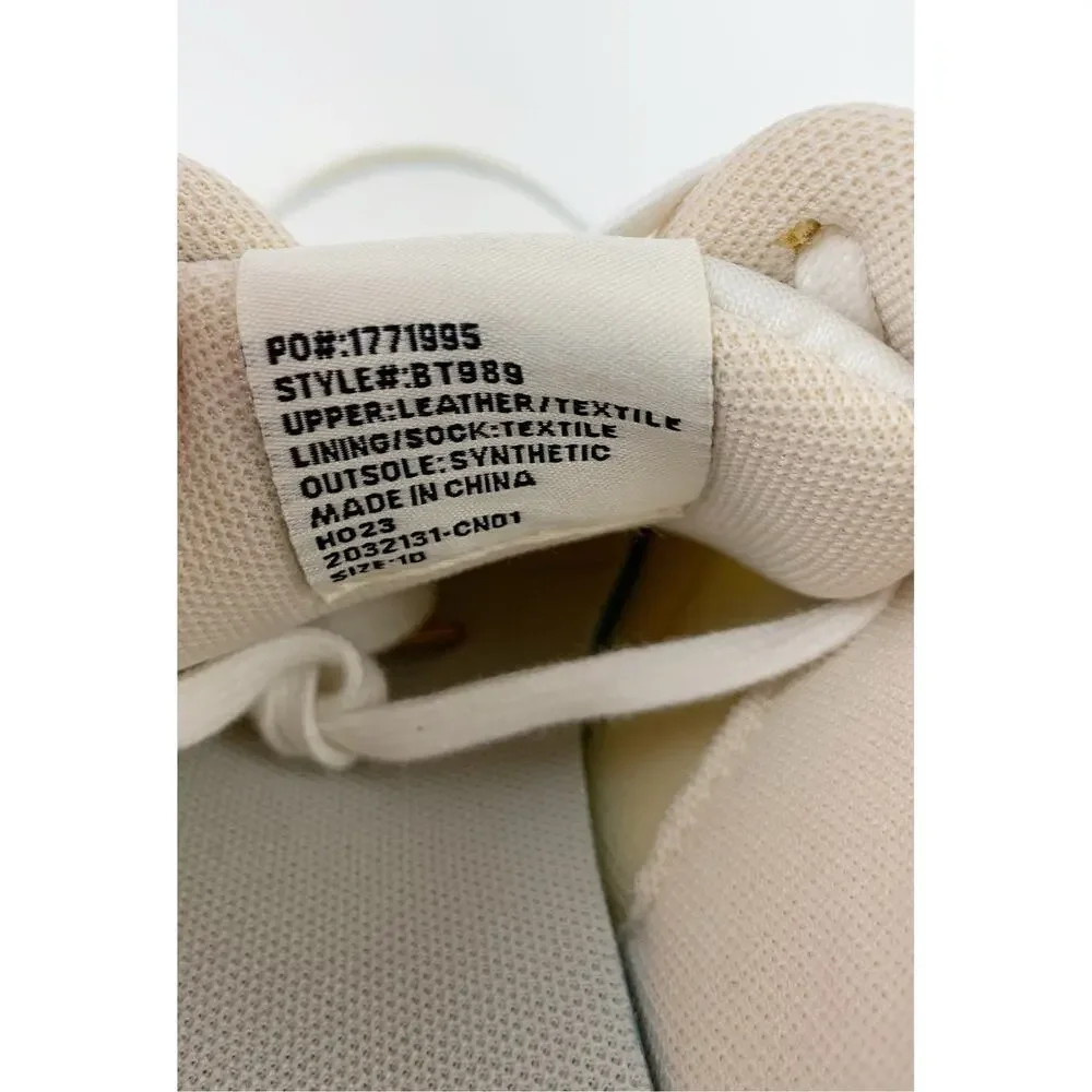J Crew Trainers Metallic Colorblock Cream Gold Sneakers Retro Casual Women's 10